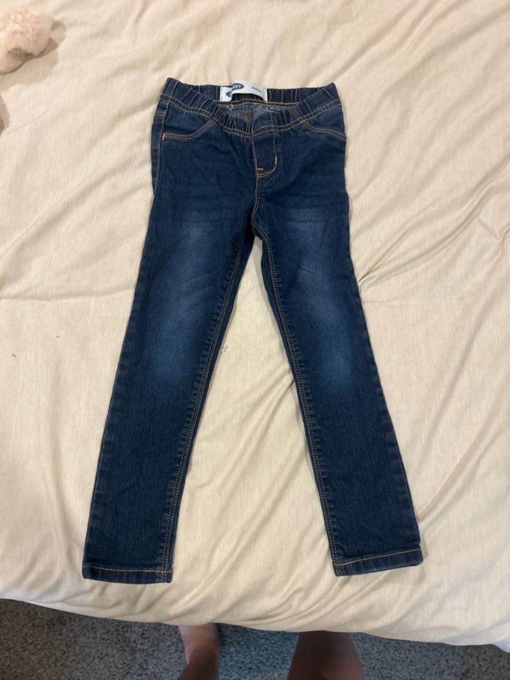 Old Navy Dark Blue Slim Pull-On Jeans for Kids